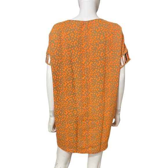 RACHEL ROY Orange Tan Loose Fit Dress Top - Picture 4 of 8